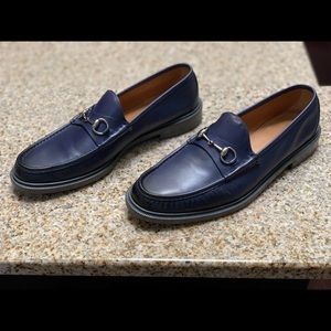 Gucci Mens Leather Horsebit Loafer Moccasin 13G